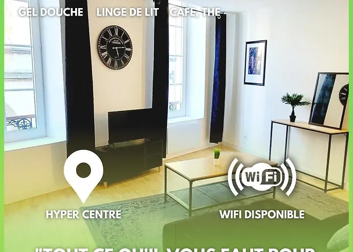 Апартаменты Le Wlerick 4 - Hyper Centre - Au Calme - Wifi Мон-де-Марсан